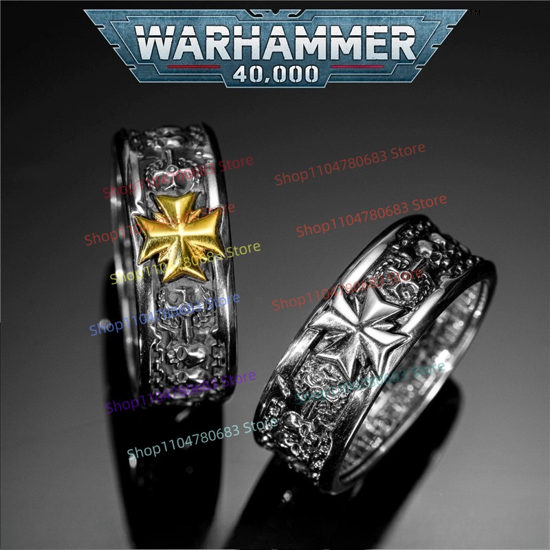 Anime Merchandise For Men - 40K 블랙 템플러 크루세이더 맹세 반지
