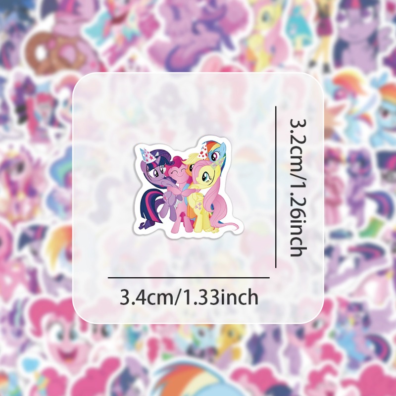 100pcs 만화 마이 리틀 포니 트와일라잇 스파클 패 - Anime Merchandise 리뷰 및 가격